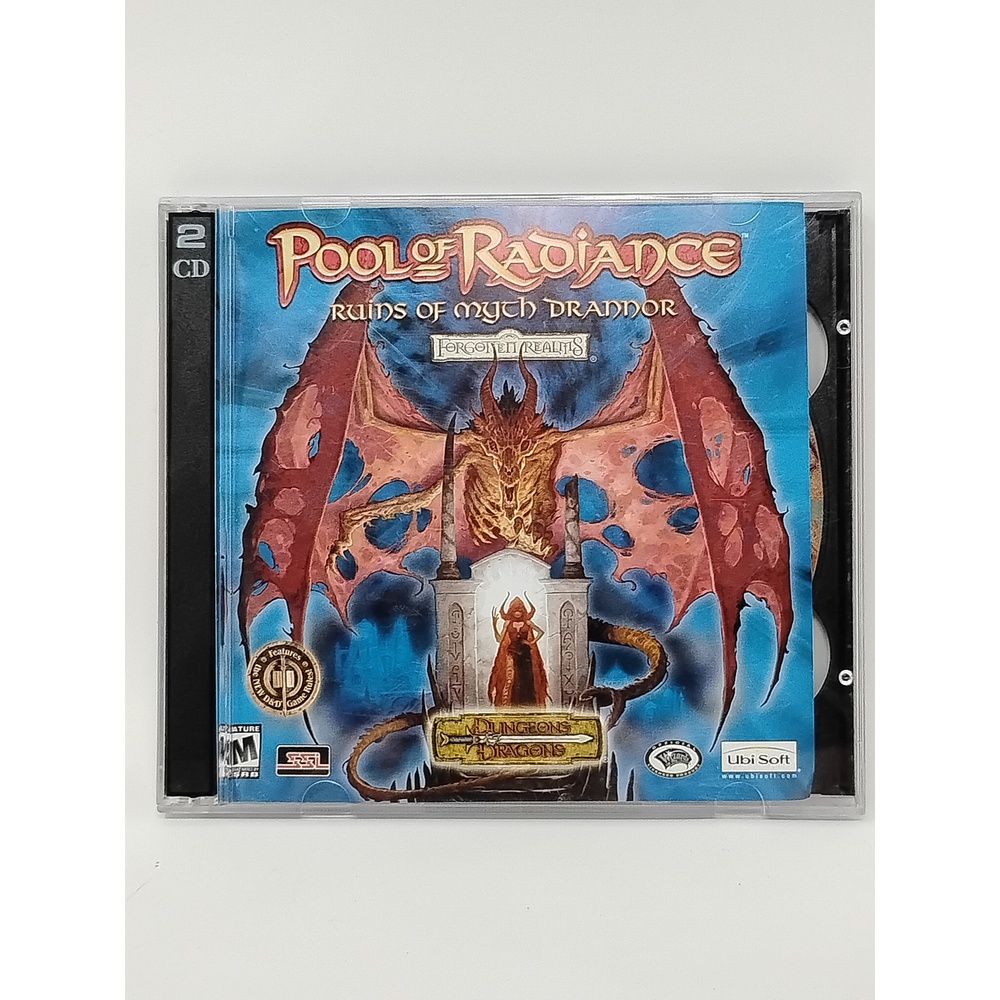 Pool of Radiance Ruins of Myth Drannor PC Game 2001 D&D Forgotten Realms RPG 2CD